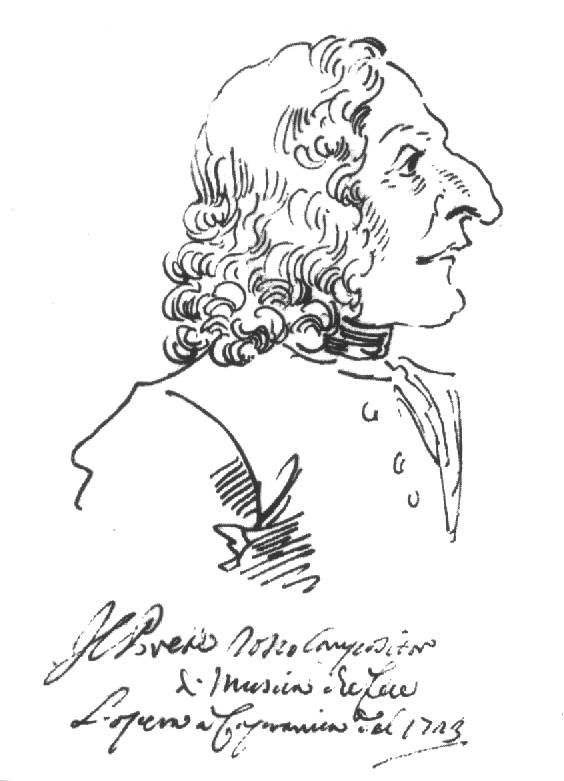 Vivaldi by Pier Leone Ghezzi 1723